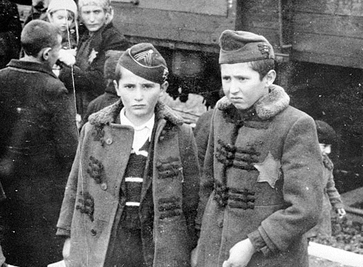 gas chambers of holocaust. At Birkenau to the gas chamber