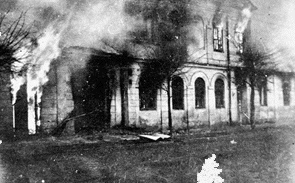 Synagogue
                                                          on fire