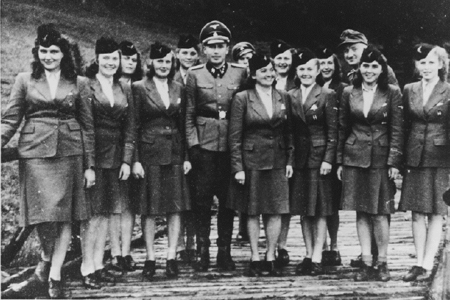 Members of female auxiliaries from Auschwitz