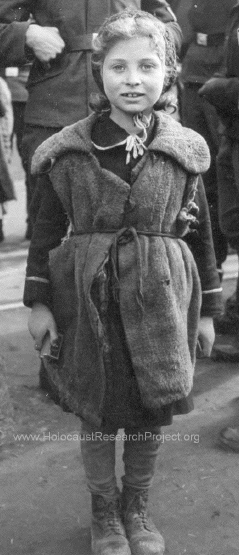 Girl during the
                                        Holocaust years