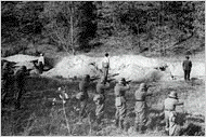 Execution of Jews in Serbia, October 1941.