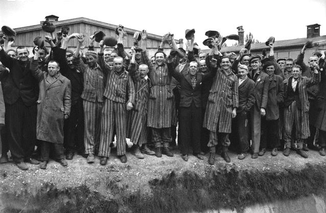 Prisoners of
                                                          Dachau at
                                                          Liberation.