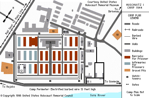 Auschwitz Map