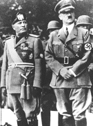 Mussolini and
                                                          Hitler