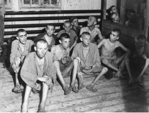 Auschwitz survivors at liberation 