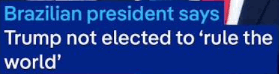 brazil's lula
                                                      on trump